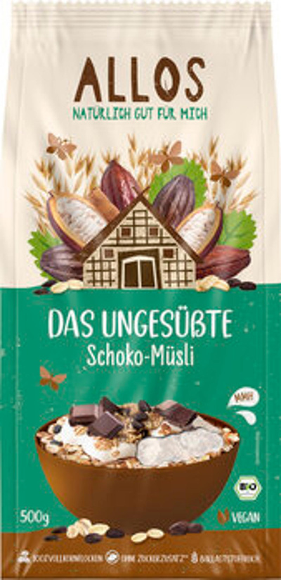 Produktfoto zu Das Ungesüßte Schoko-Müsli