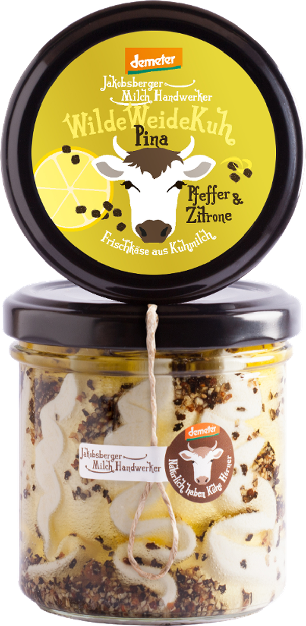 Produktfoto zu WildeWeideKuh Pina Frischkäse