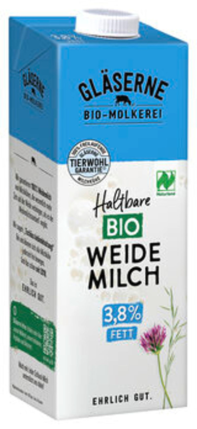 Produktfoto zu H-Vollmilch, 3,8% Fett [1l]