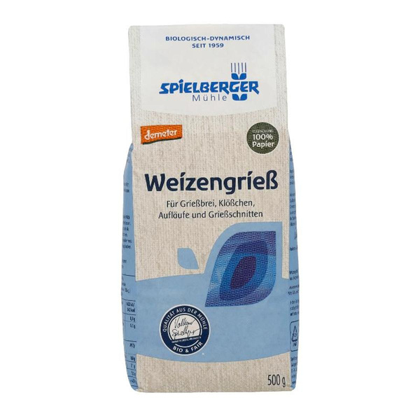Produktfoto zu Weizengrieß Demeter [500g]
