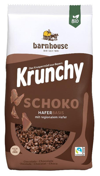 Produktfoto zu Krunchy Schoko Hafervollkornflocken [375g]