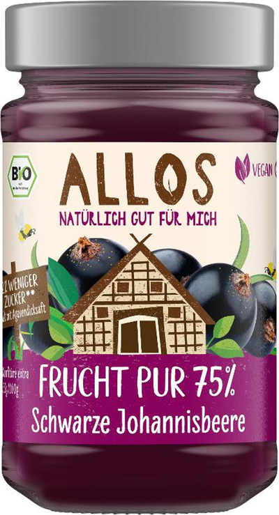 Produktfoto zu Frucht Pur Schwarze Johannisbe [250g]