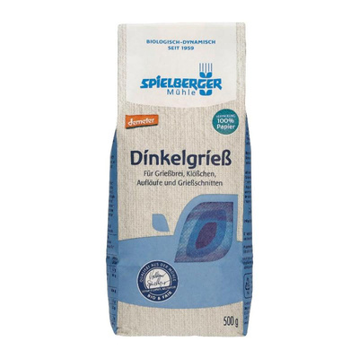 Produktfoto zu Dinkelgrieß Demeter [500g]