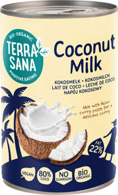 Produktfoto zu Kokosmilch, 80% Kokosnuss [400ml]
