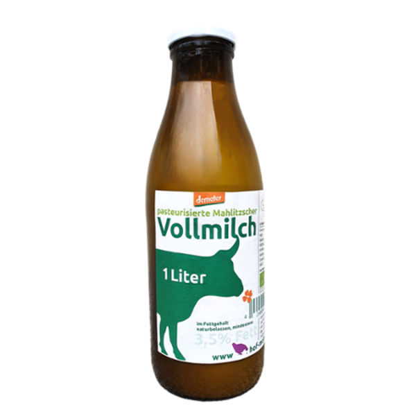 Produktfoto zu Frische Vollmilch, 3,8% Fett [1l]
