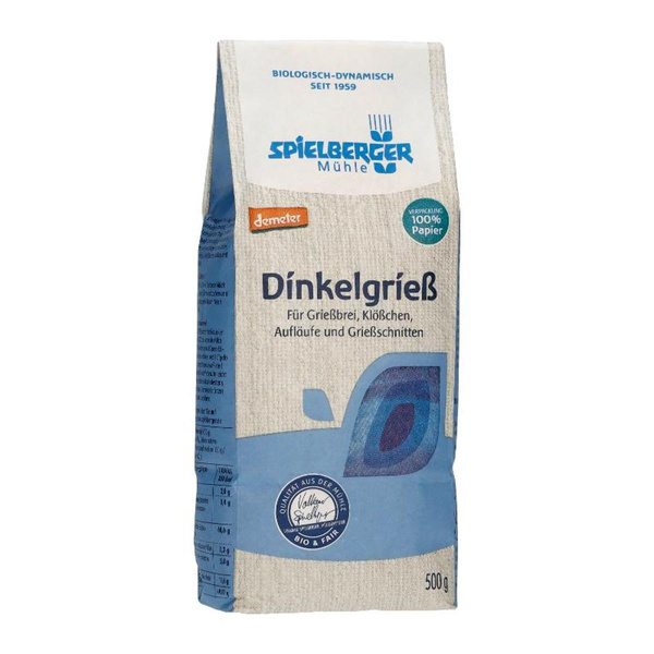 Produktfoto zu Dinkelgrieß Demeter [500g]