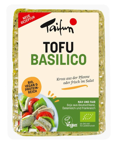 Produktfoto zu Tofu Basilico [200g]