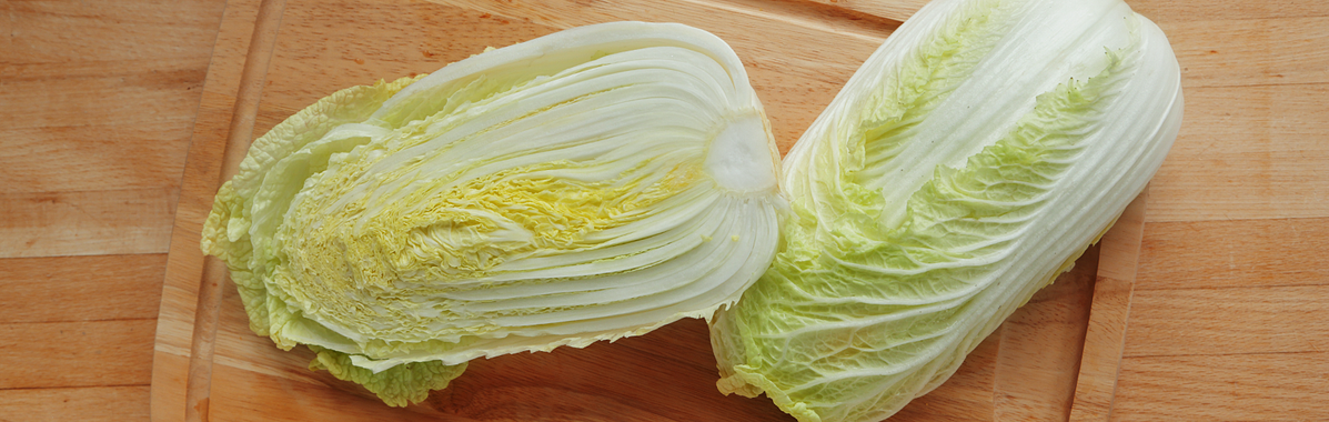Chinakohl kurz vor der Zubereitung