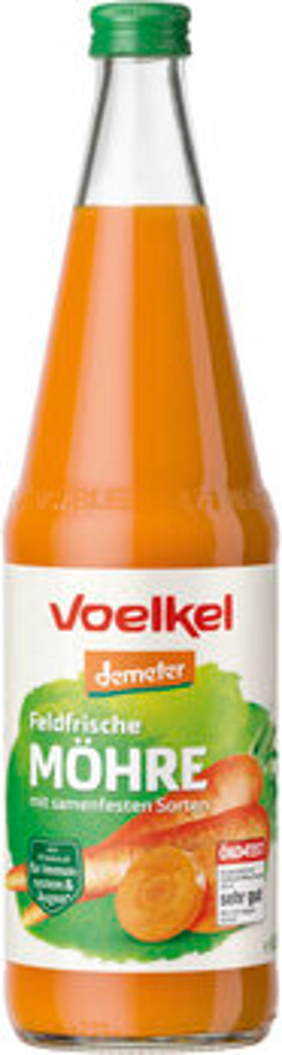 Produktfoto zu Möhrensaft feldfrisch Demeter [0,7l]