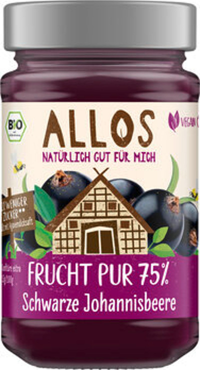 Produktfoto zu Frucht Pur Schwarze Johannisbe [250g]
