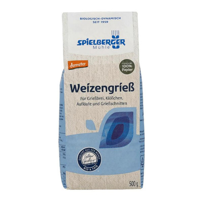 Produktfoto zu Weizengrieß Demeter [500g]