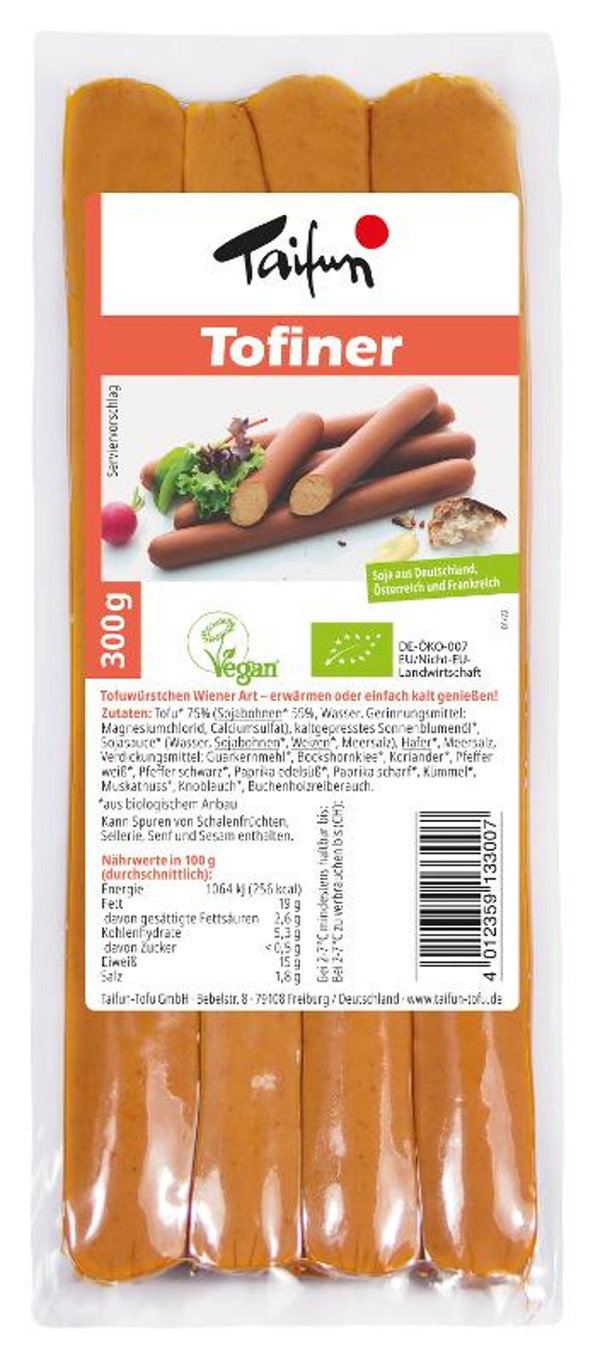 Produktfoto zu Tofuwiener extra lang [4x75g]
