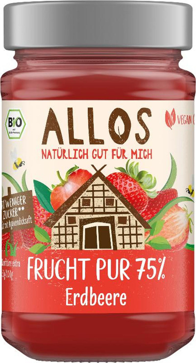 Produktfoto zu Frucht Pur Erdbeere [250g]