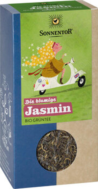 Produktfoto zu Grüntee Jasmin lose [100g]