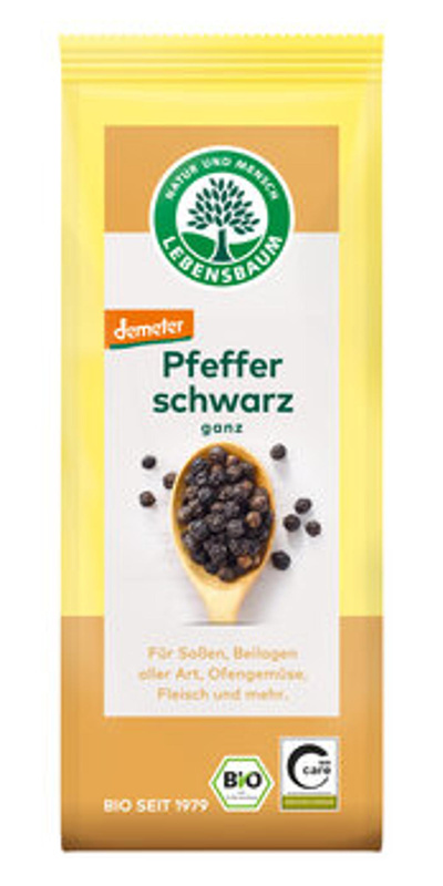 Produktfoto zu Schwarzer Pfeffer, ganz [50g]